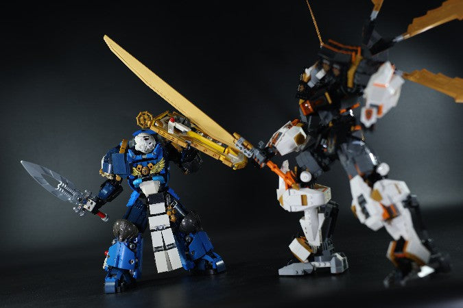 LEGO Space Marine Bladeguard Kopaka ( Warhammer 40K + BIONICLE )