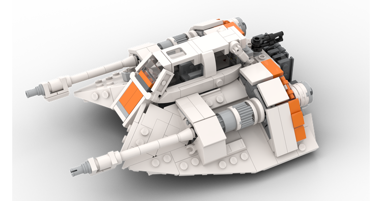 2Bricks Ultimate Minifig-scale Snow Speeder!