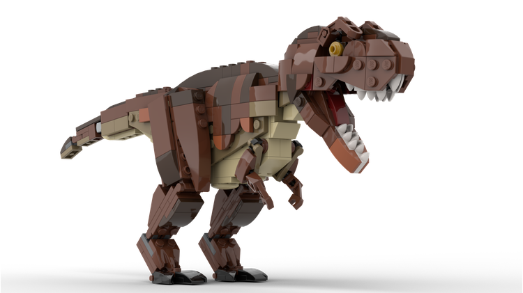 MOC-112153-1: T. Rex Minifigure Scale