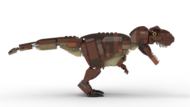 MOC-112153-1: T. Rex Minifigure Scale