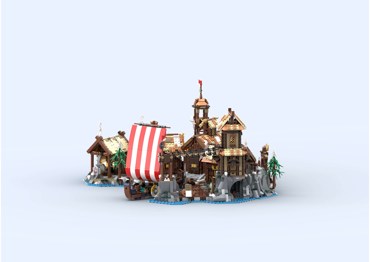 Viking Longship (Fitting To 21343)