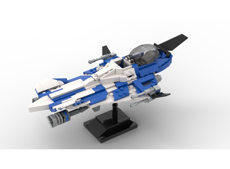 MOC-104898-1: Azure Angel Delta 7 Starfighter