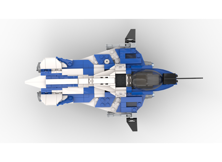 MOC-104898-1: Azure Angel Delta 7 Starfighter