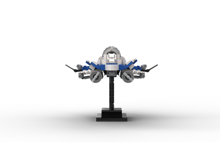 MOC-104898-1: Azure Angel Delta 7 Starfighter