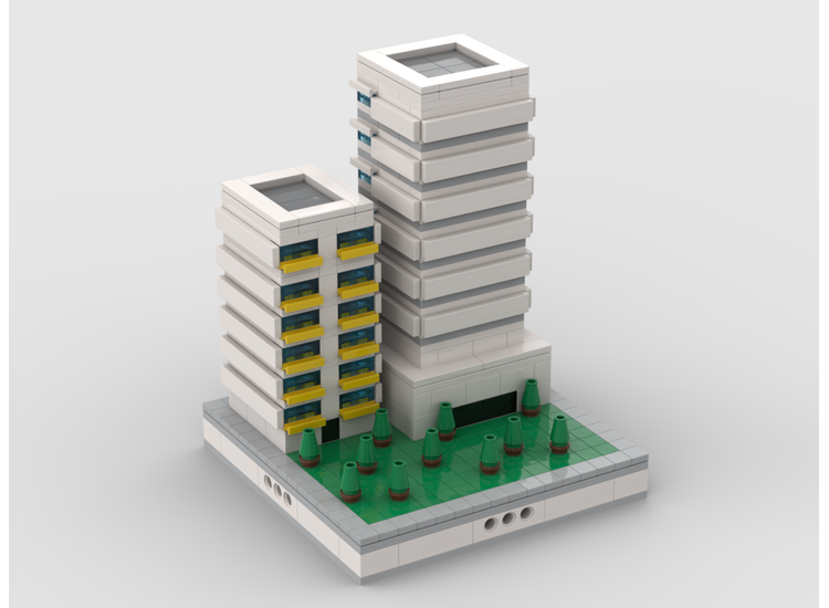 Skyscraper Modular City | Build From 14 MOCs