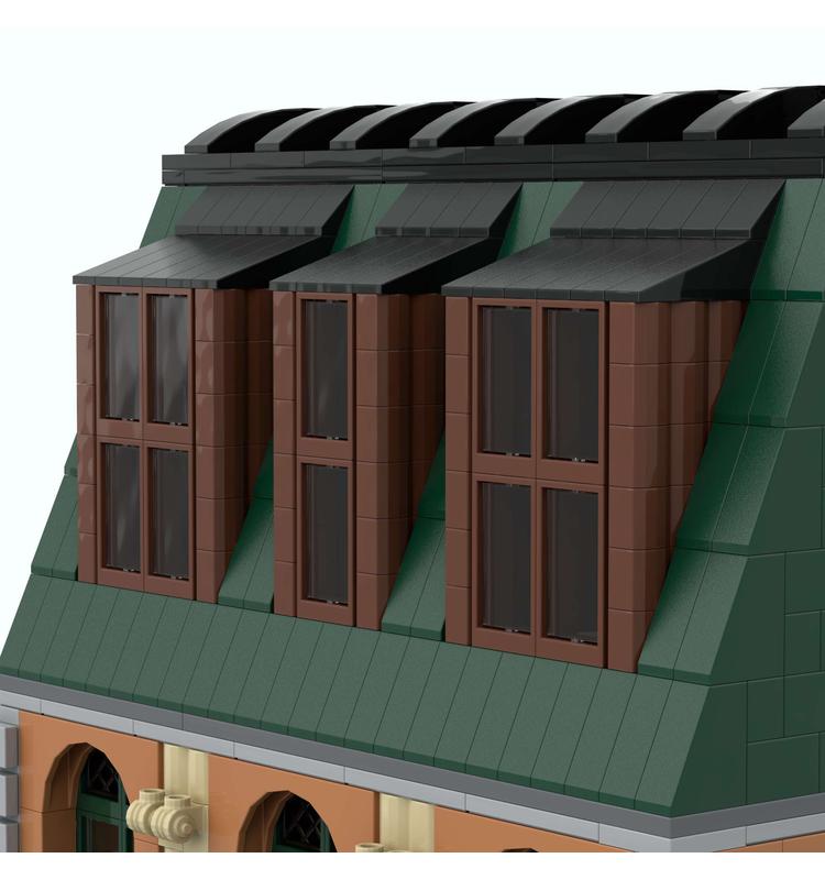 Corner Modular Building With Rooftop Restaurant