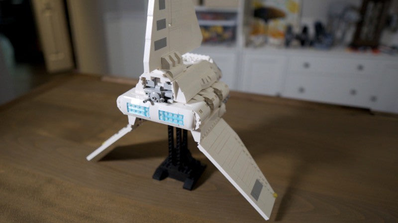 MOC-172842-1: Tall Pedestal Stand for Imperial Shuttle