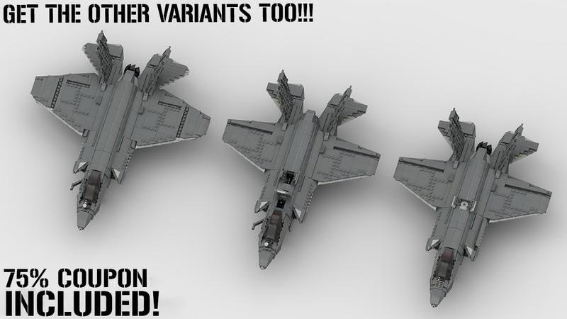 Lockheed Martin F-35 A (Airforce Variant) Lightning II | 1:34 Scale