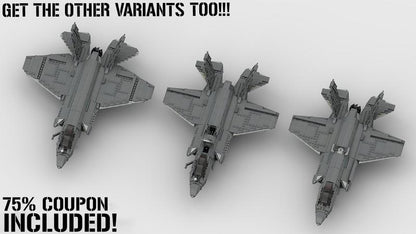 Lockheed Martin F-35 A (Airforce Variant) Lightning II | 1:34 Scale