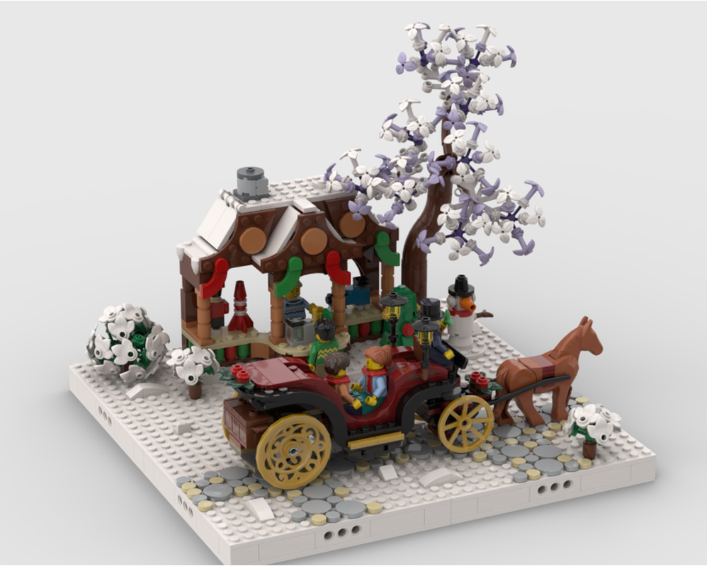 Winter Village - Display For Set 40602+40603