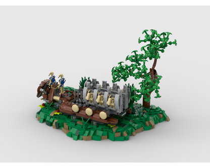 Display Diorama For Set 40686 - Trade Federation Troop Carrier