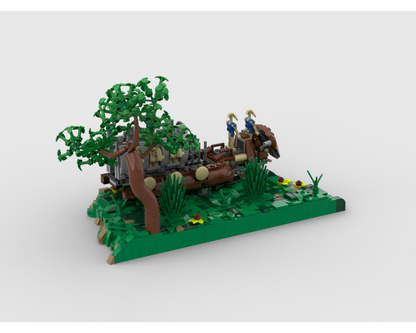 Display Diorama For Set 40686 - Trade Federation Troop Carrier