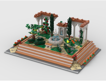 Modular Display For Set 10359 - Fountain Garden