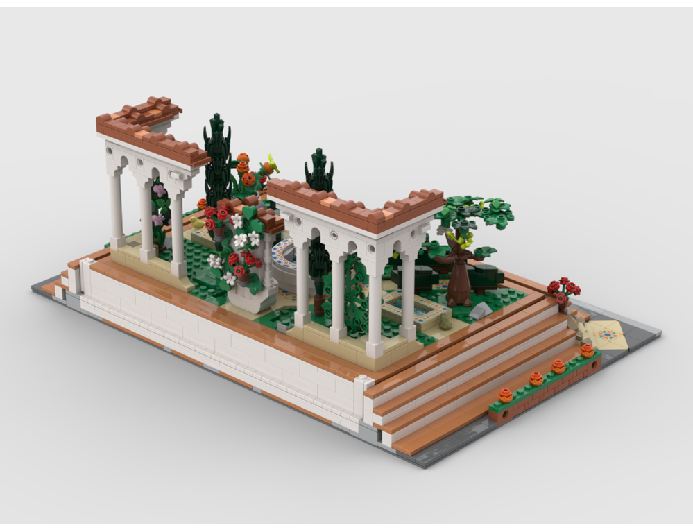 Modular Display For Set 10359 - Fountain Garden