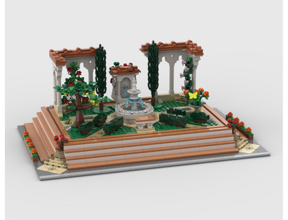 Modular Display For Set 10359 - Fountain Garden