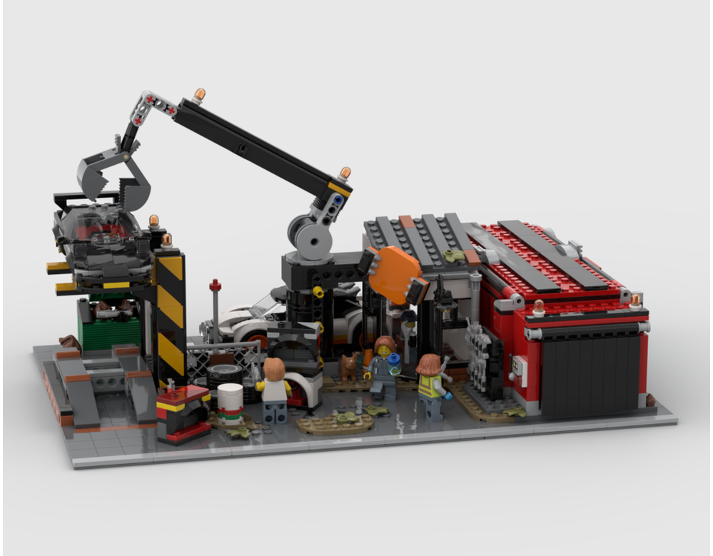 Modular Scrapyard - Display For Set 60472