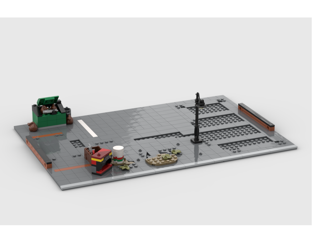 Modular Scrapyard - Display For Set 60472