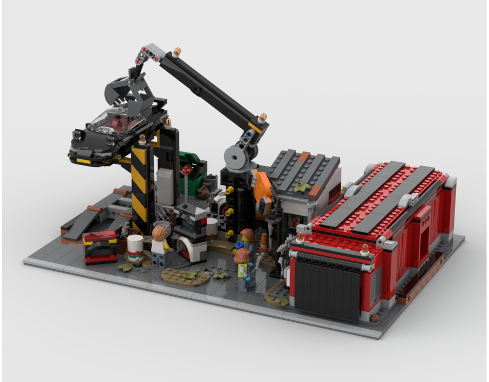 Modular Scrapyard - Display For Set 60472