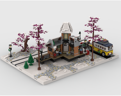 Winter Village - Display For Set 10259 - Winter Village Station