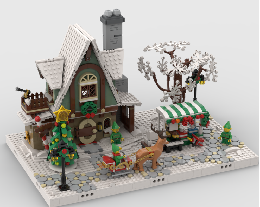 Winter Village - Display For Set 10275 - Elf Club House