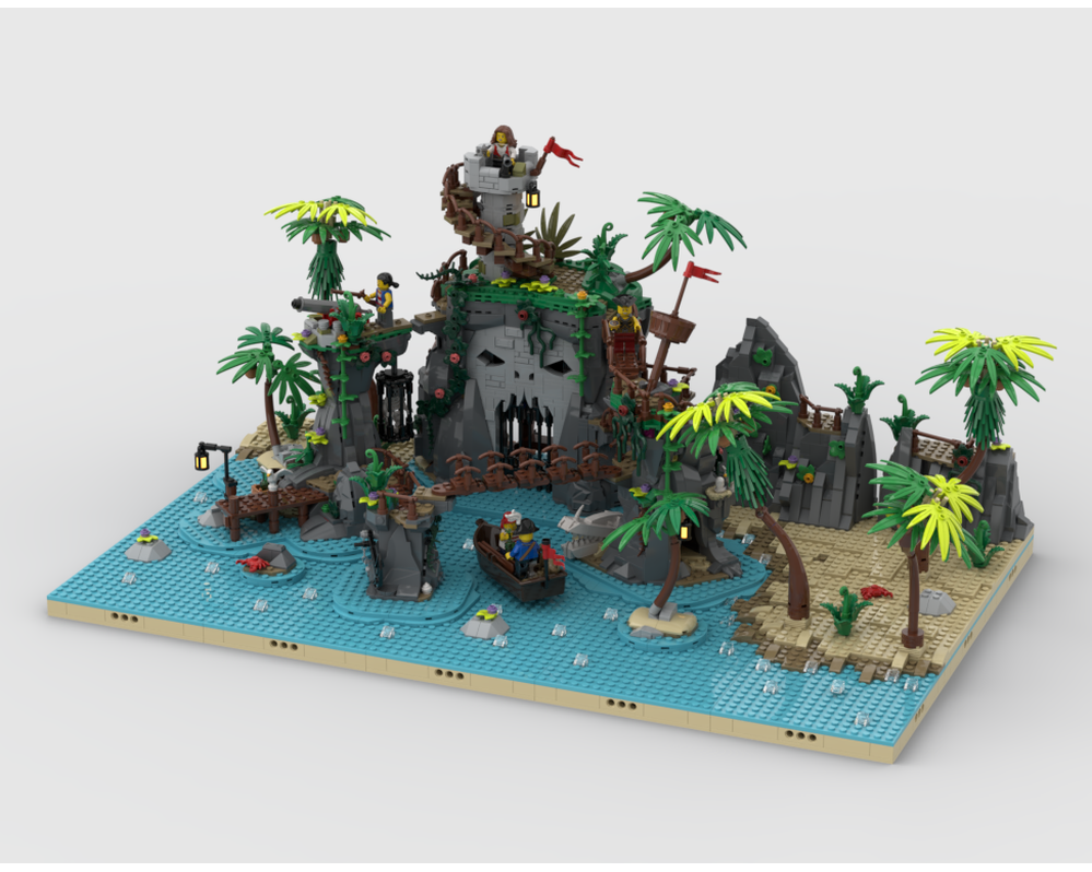 Pirates Diorama - Display For Set 910038-1 - Ominous Isle