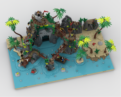Pirates Diorama - Display For Set 910038-1 - Ominous Isle