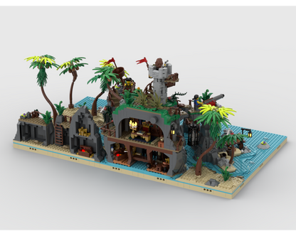Pirates Diorama - Display For Set 910038-1 - Ominous Isle