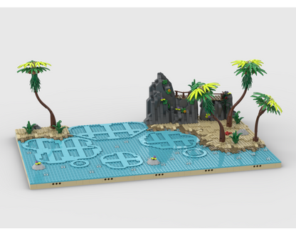 Pirates Diorama - Display For Set 910038-1 - Ominous Isle
