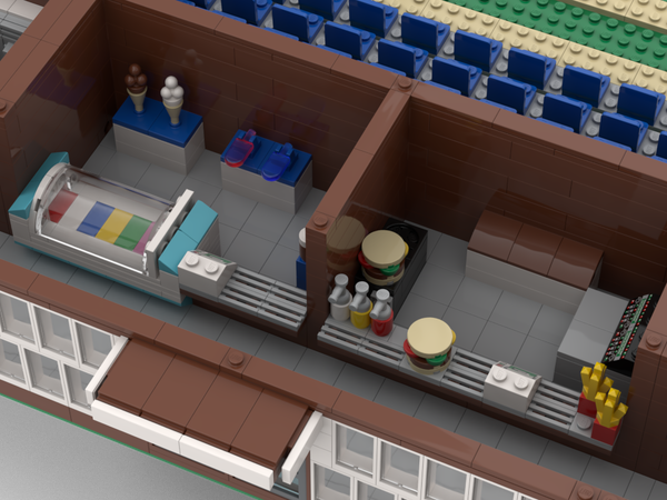 Modular Baseball Stadium - Minifigure Scale