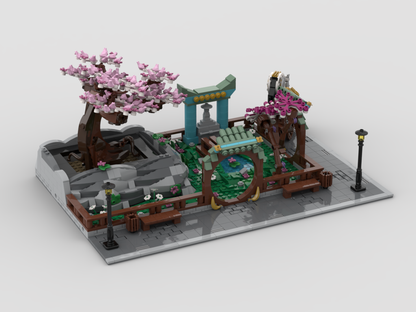 Modular Chinese Park + Display For Set 10281