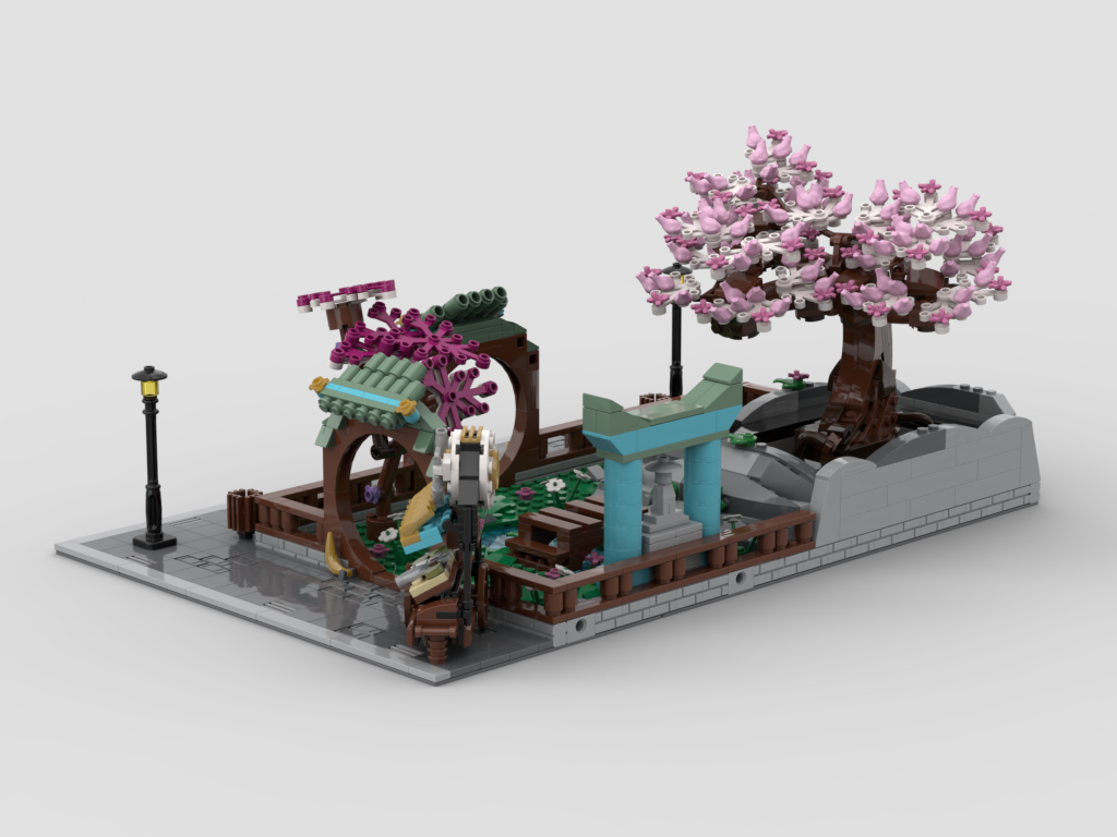 Modular Chinese Park + Display For Set 10281