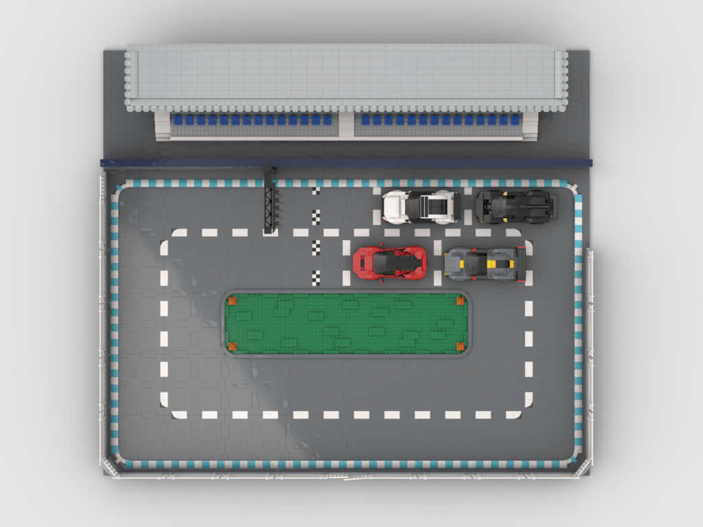 Modular Car Racing Stadium + Display For 4 Speed Champions Models