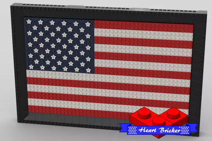 American Flag Wall Display