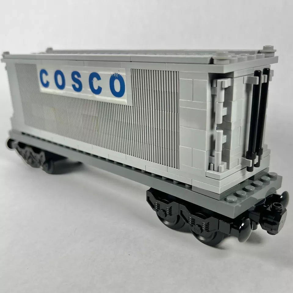Container Train Lego LEGO Train Custom Container Wagon MOC – Genuine Pieces – MOCBoxing®