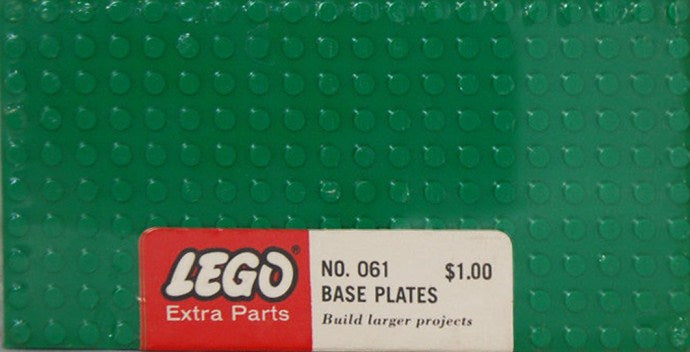 5 large base plates - Green