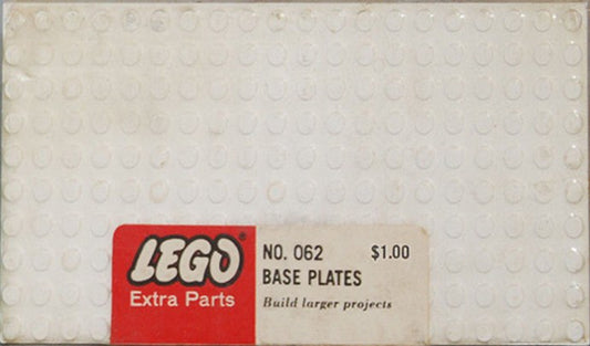 5 large base plates - White