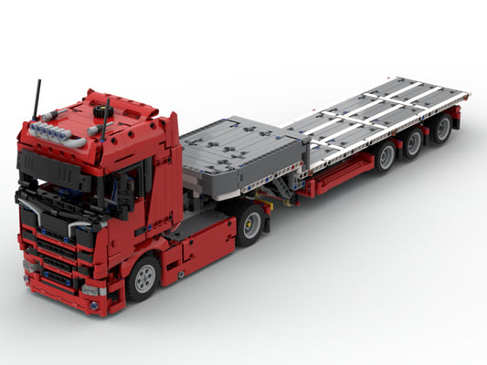 MOC-55263-1: Scania Truck And Steering Trailer