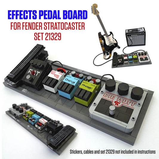 MOC-91290-1: Effects Pedals Board - For Fender Stratocaster Set 21329