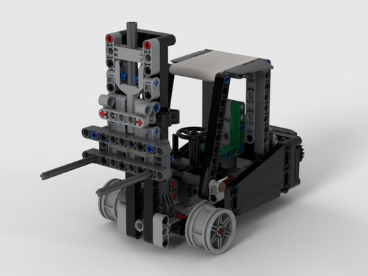 MOC-35550-1: Forklift (Complementary Model For Volvo Crane Truck)