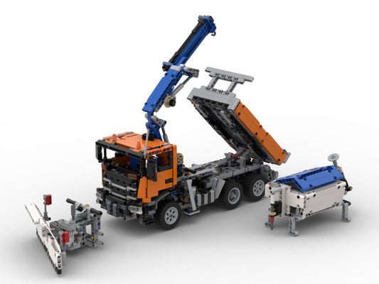 MOC-97475-1: Scania XT Snowplow - 42128 Alternate Model