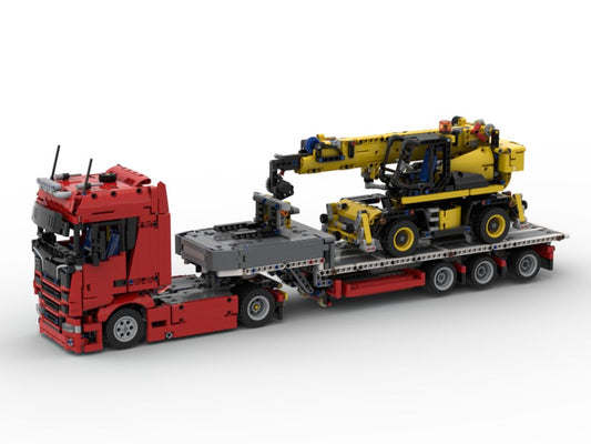 MOC-83098-1: Scania Truck, Trailer And JCB Telehandler