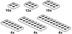 White Plates 2 x n