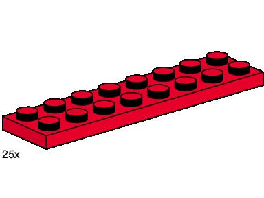 2 x 8 Red Plates