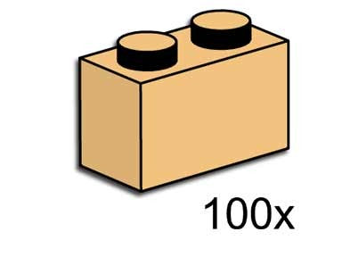 1 x 2 Brick Tan