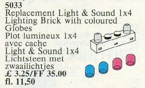1 x 4 Lighting Brick and 4 Colour Globes