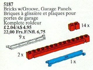 Bricks with Groove and Garage Panels