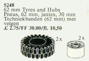 Tires (62mm) with Hubs