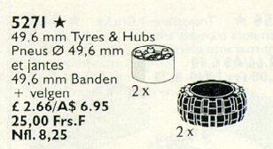 Tires (50mm) with Hubs