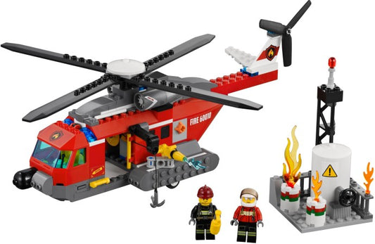 Fire Helicopter (Studs on Side Version)