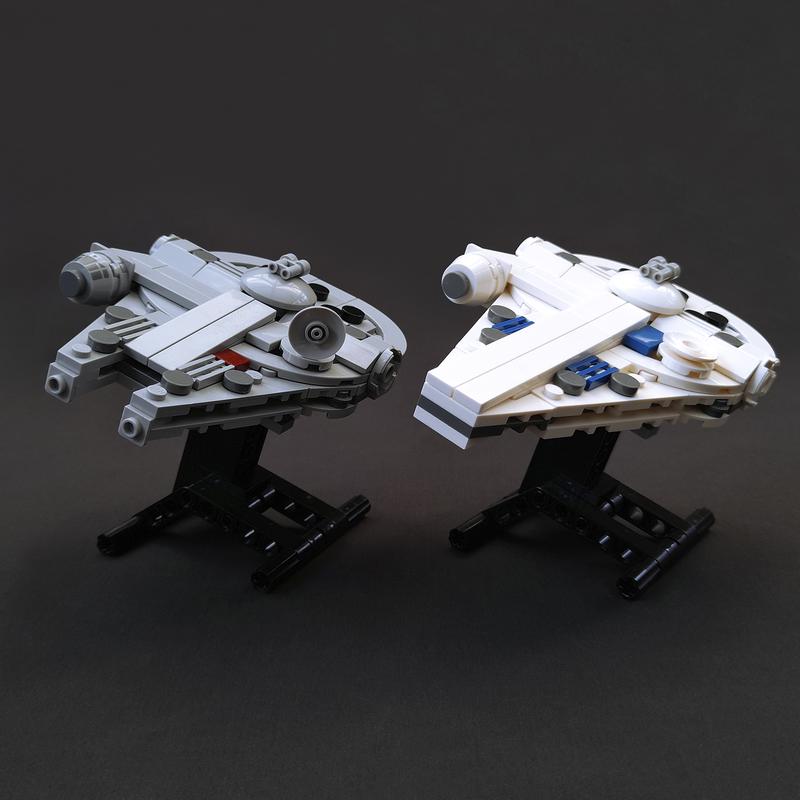 Desk Display Micro Falcon. Both Versions In One Package